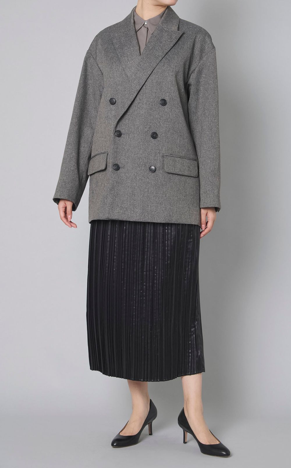 フロント比翼クラシックブラウス