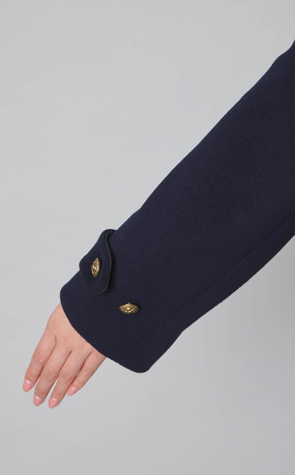 ウールロングピーコート