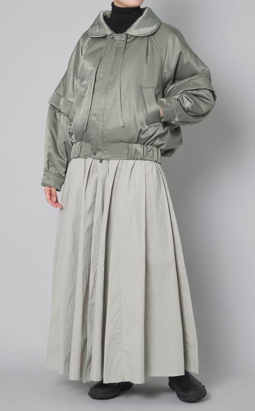 サテンデタッチャブルブルゾン