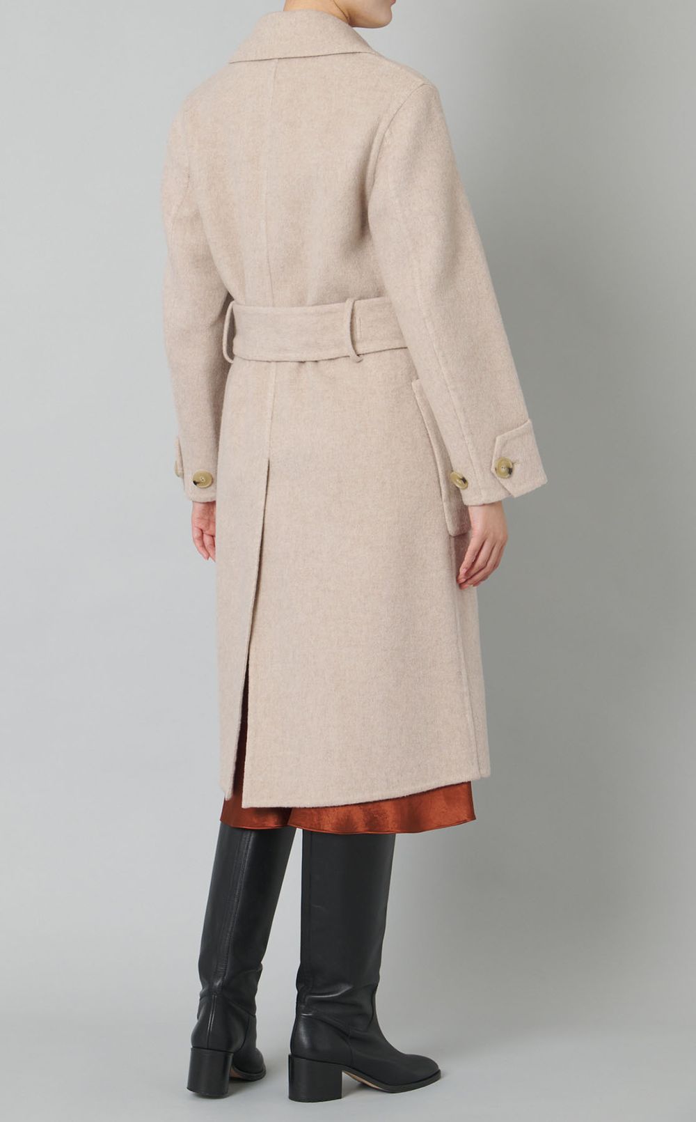 ファインウールベルテッドコート