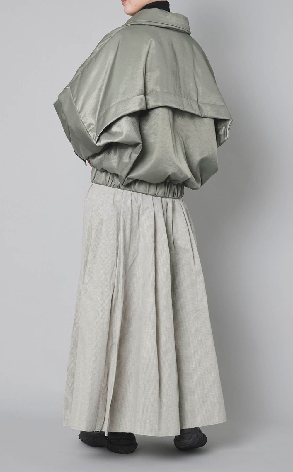 サテンデタッチャブルブルゾン