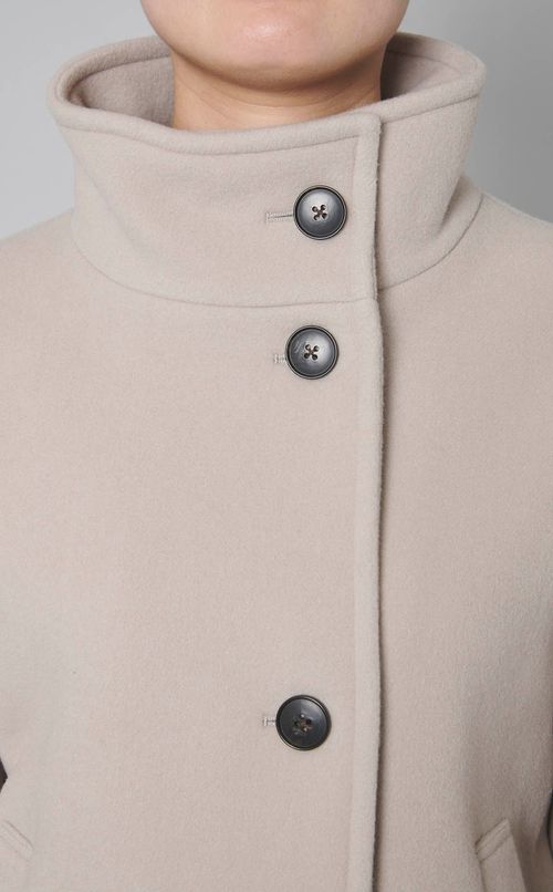 メルトンスタンドカラーコート