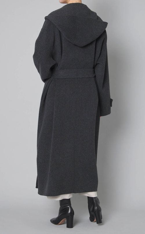 ウールフーディリバーロングコート
