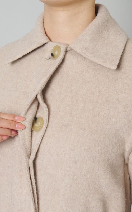 ファインウールベルテッドコート