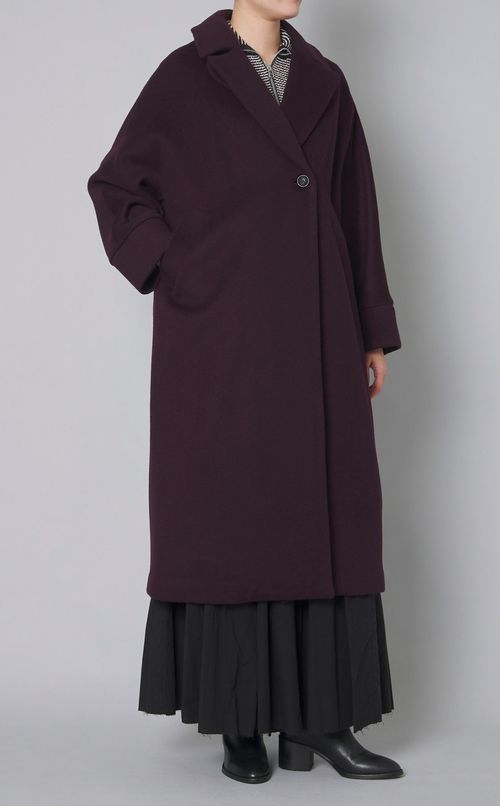 ウールテーラードテントコート