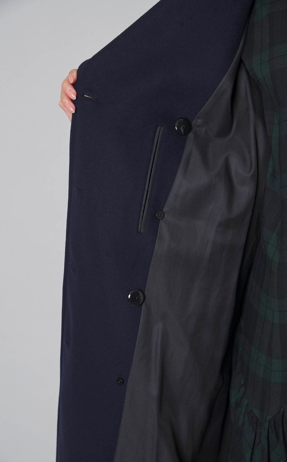 ウールロングピーコート