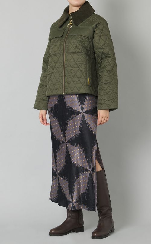 プリントロングドレス