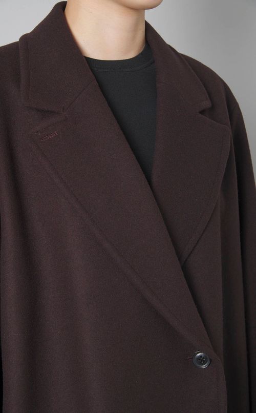 ウールメルトンロングコート