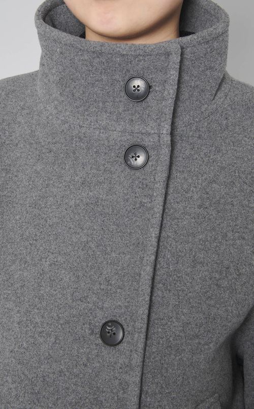 メルトンスタンドカラーコート