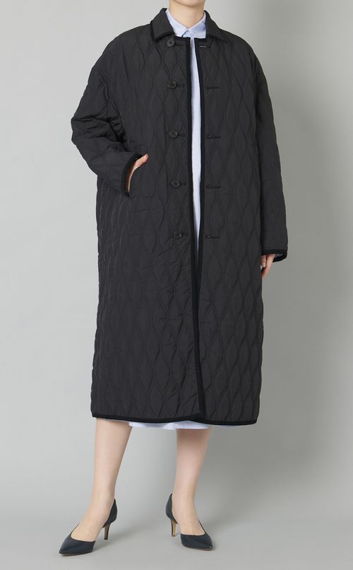 リバーシブルキルティングコート