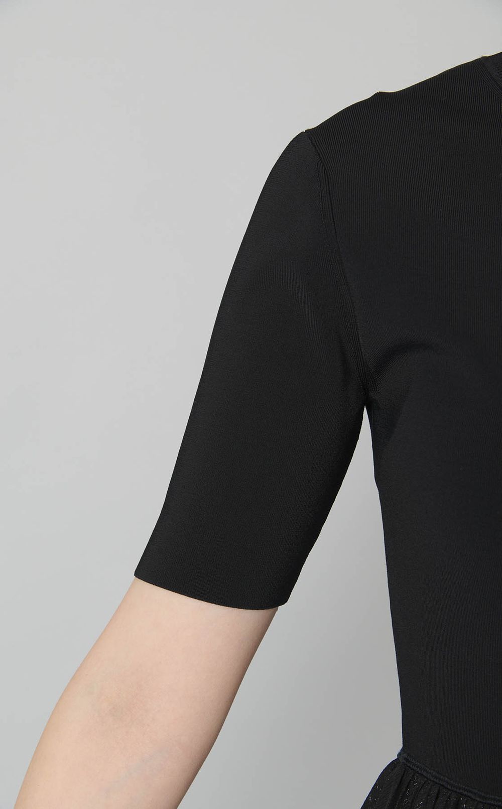 プリーツコンビニットワンピース