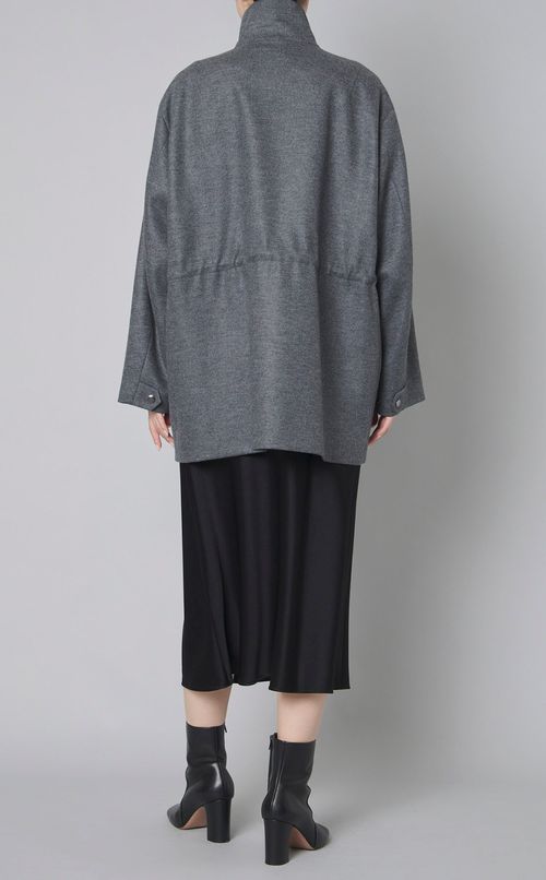 ウールスムーススタンドカラーコート