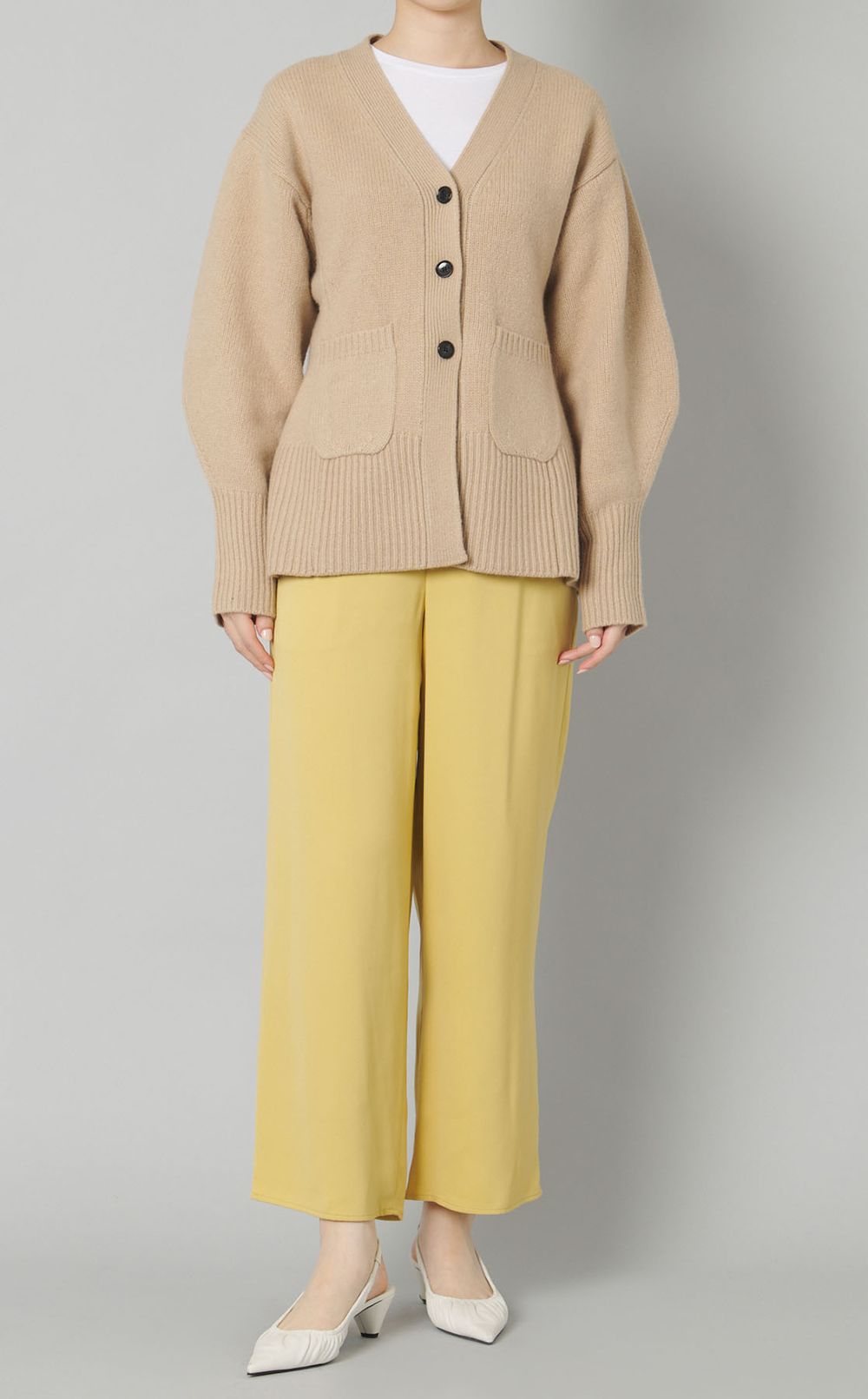 ウールカシミヤシェイプカーディガン