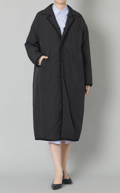 リバーシブルキルティングコート