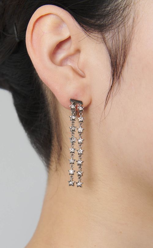 スターダブルチェーンイヤリング