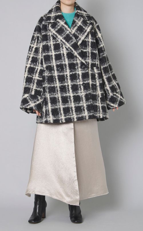 ウールミックス畦ニットプルオーバー