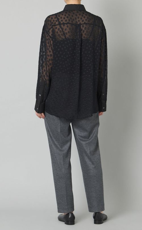 ドットジャガードドレスシャツ