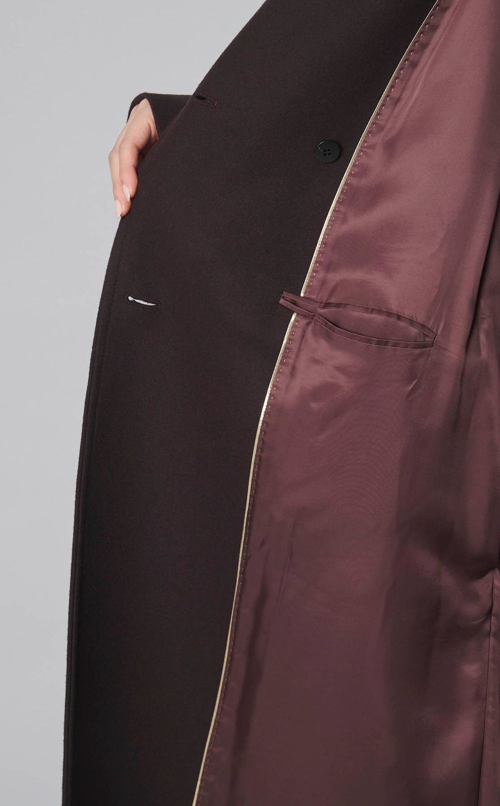 ウールメルトンロングコート