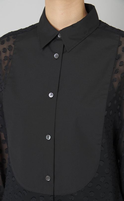 ドットジャガードドレスシャツ