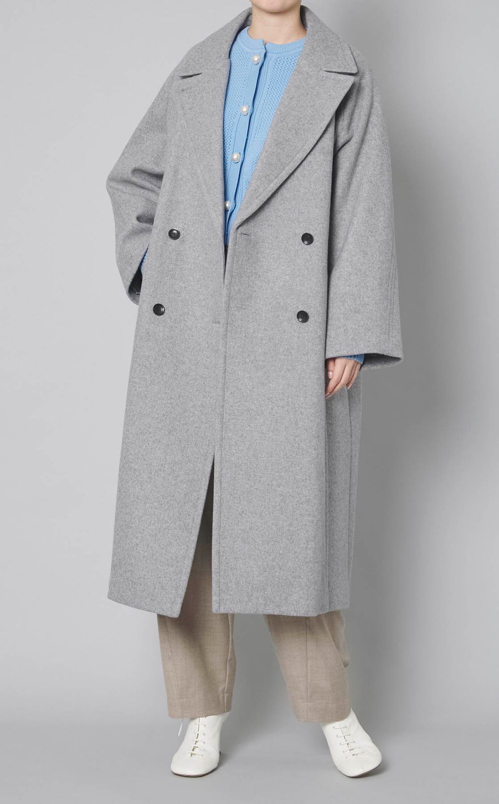 パールボタンニットカーディガン