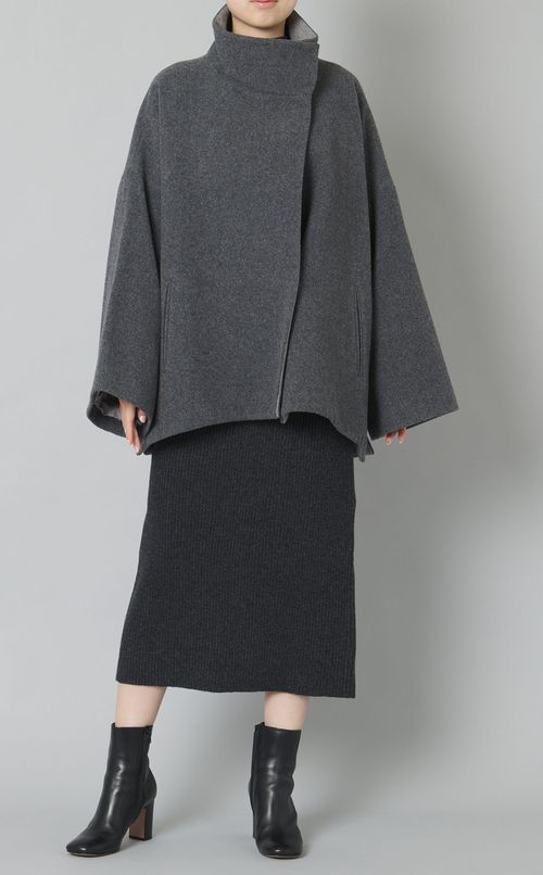 ケープスタンドカラーコート