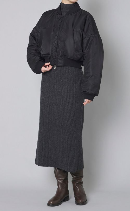 ジャガードリバーシブルショートMA-1