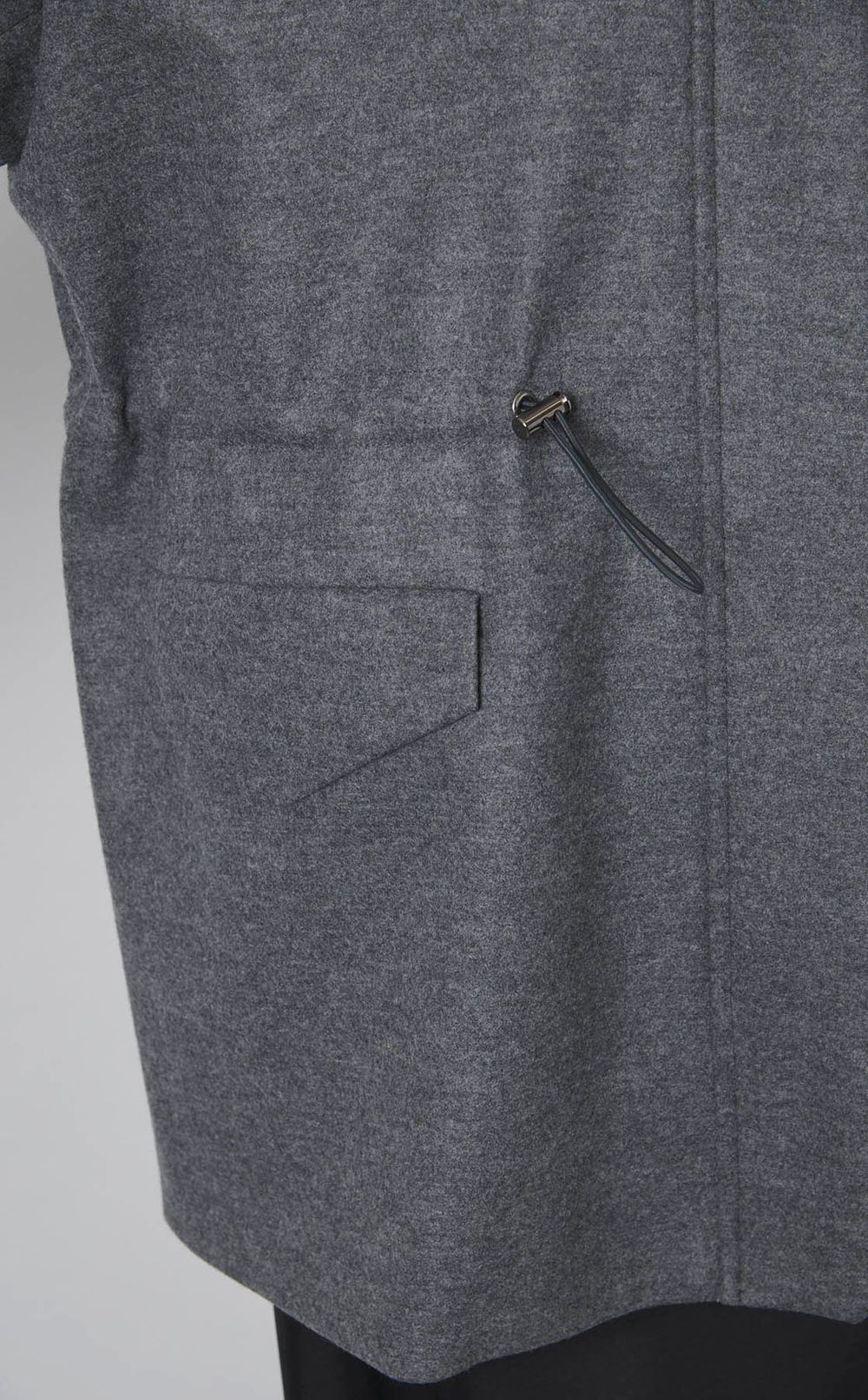 ウールスムーススタンドカラーコート