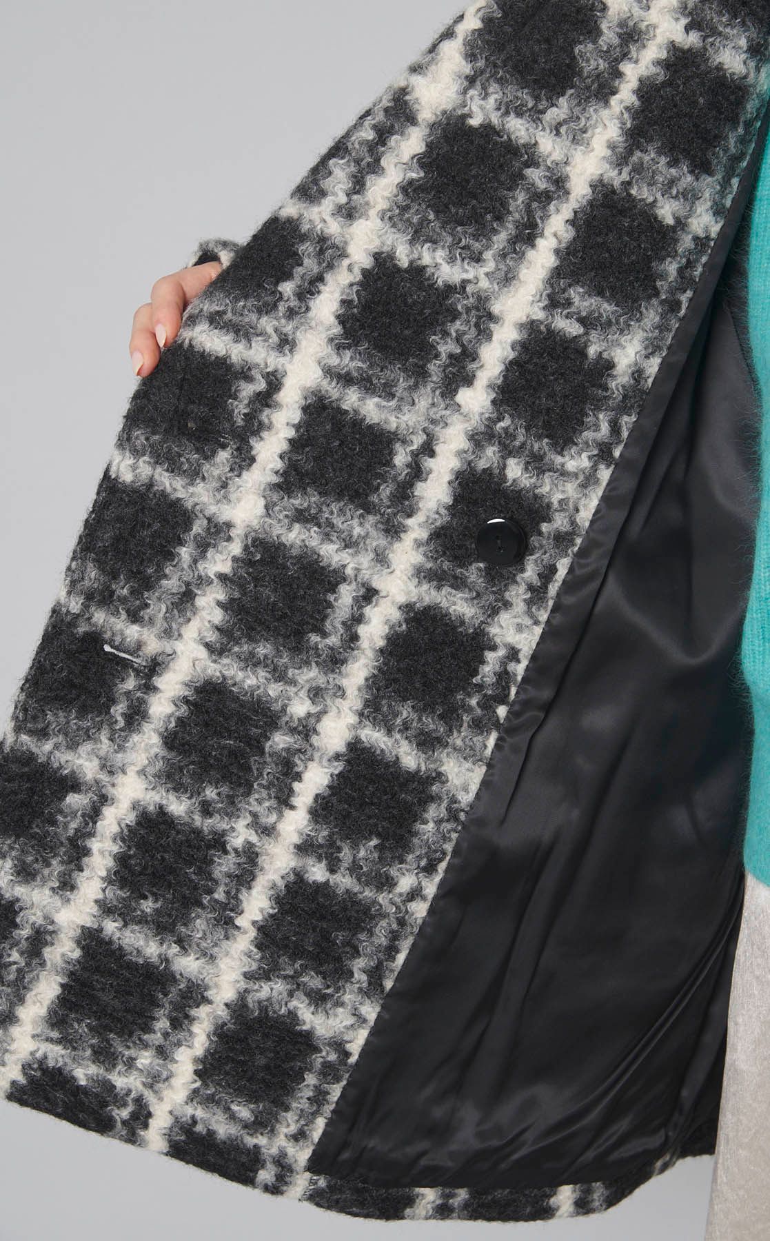 MAISON SPECIAL チェックオーバーミドルコート MAISON SPECIAL｜チェックオーバーミドルコート