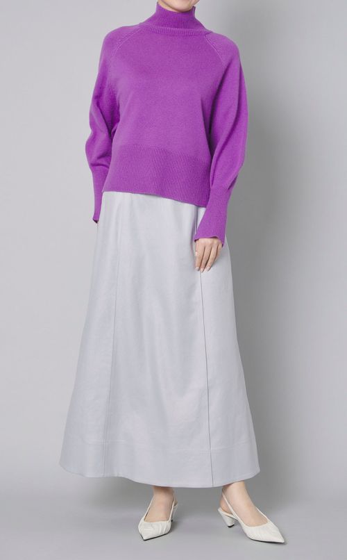 ウールクロップドニットプルオーバー