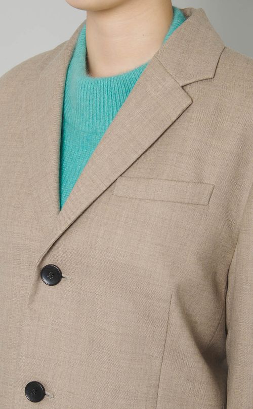 シングルブレストオーバージャケット