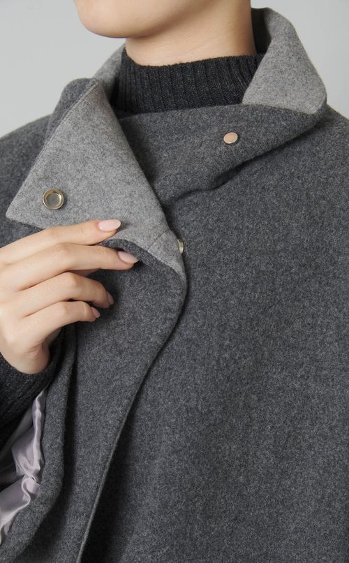 ケープスタンドカラーコート