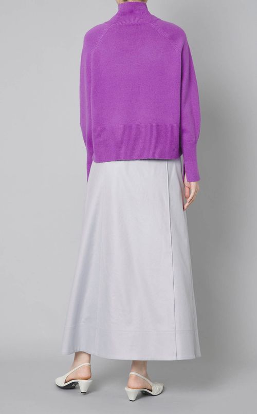 ウールクロップドニットプルオーバー