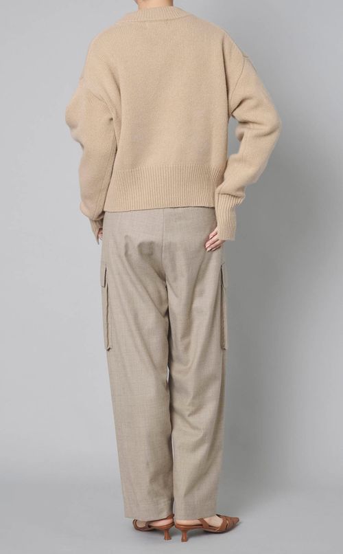 ウールカシミヤVネックプルオーバー