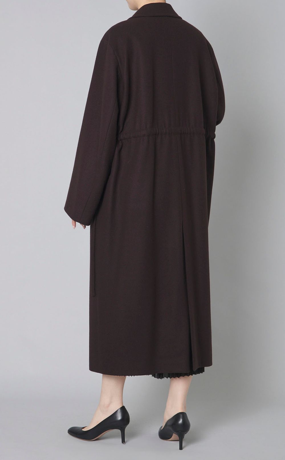 ウールメルトンロングコート