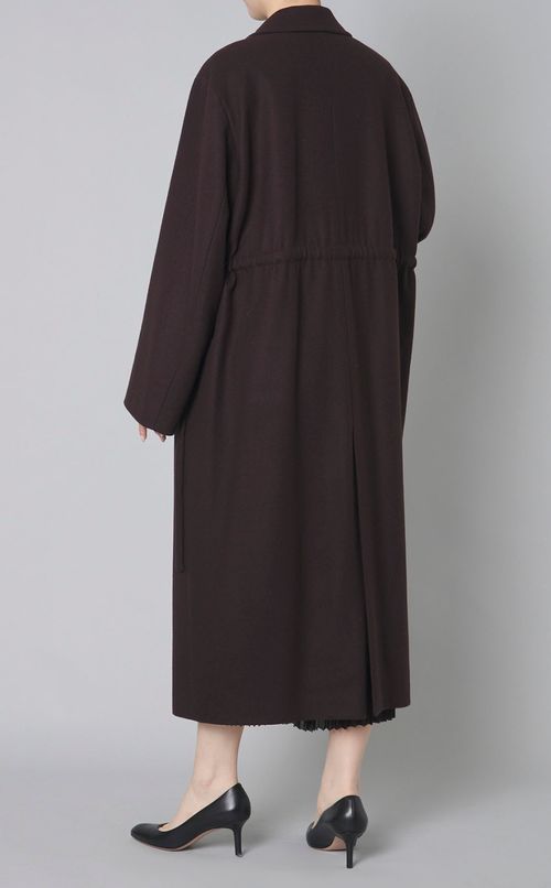 ウールメルトンロングコート