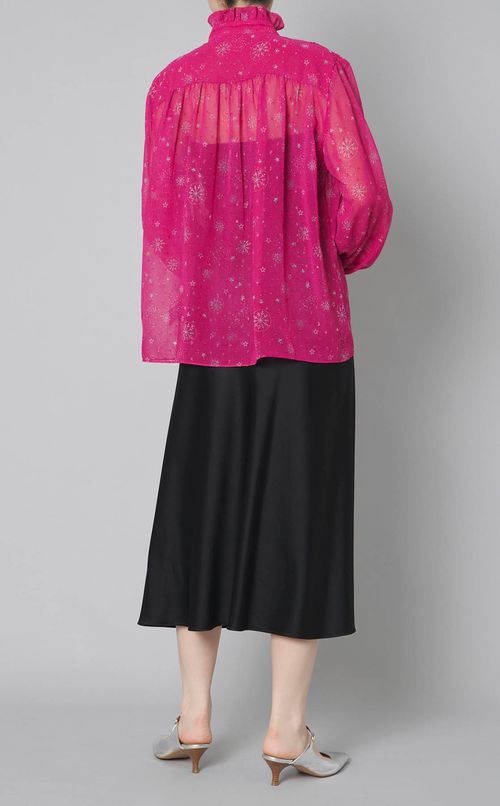 スノーフレークシフォンブラウス