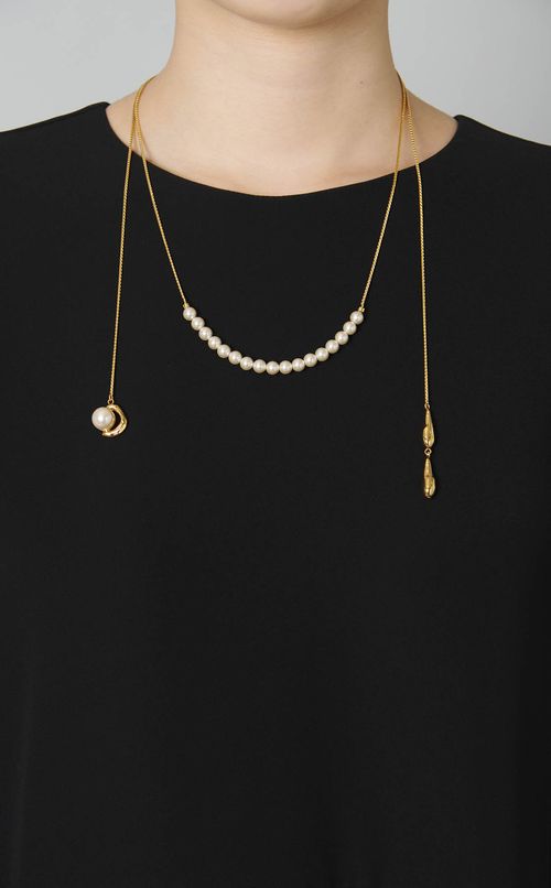 しずくパールアジャスターネックレス