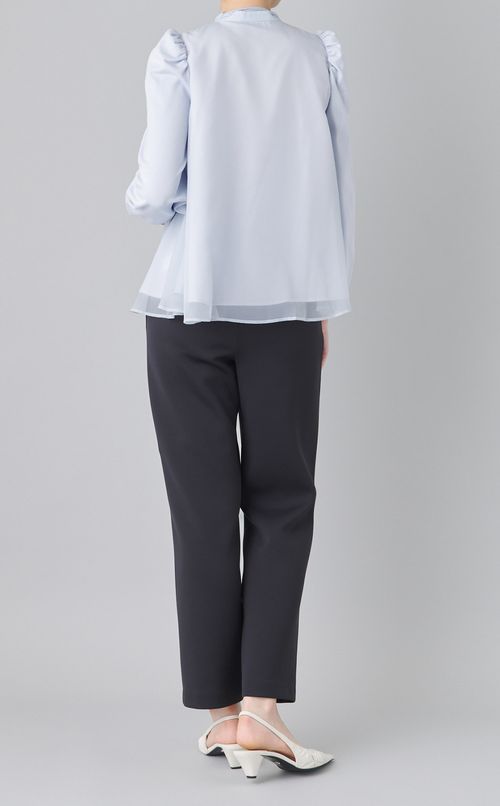 ニットコンビレイヤードブラウス