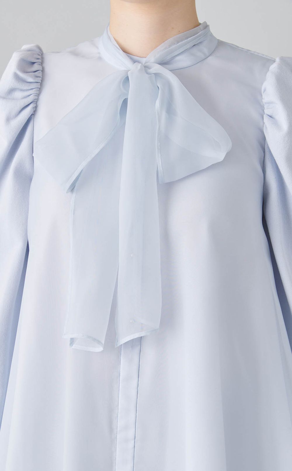 ニットコンビレイヤードブラウス