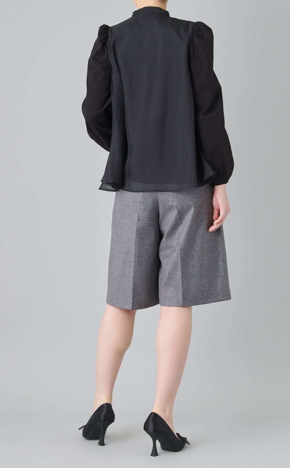 ニットコンビレイヤードブラウス