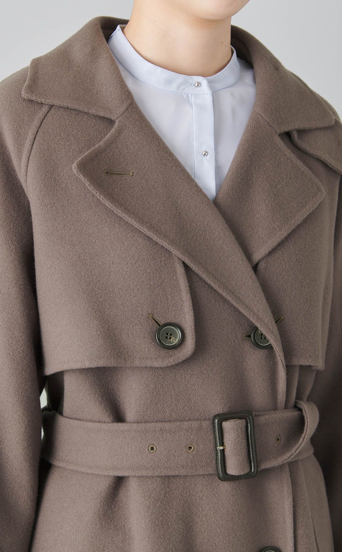 CELFORD｜ウール混ロングトレンチコート