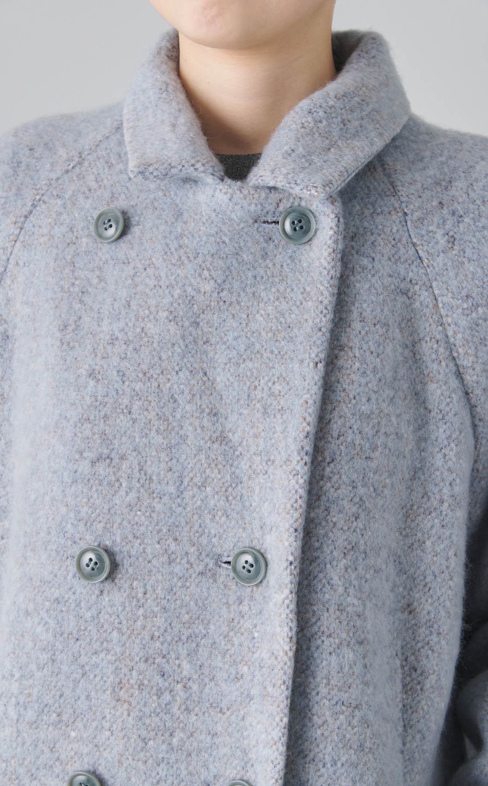 ループツイードダブルコート