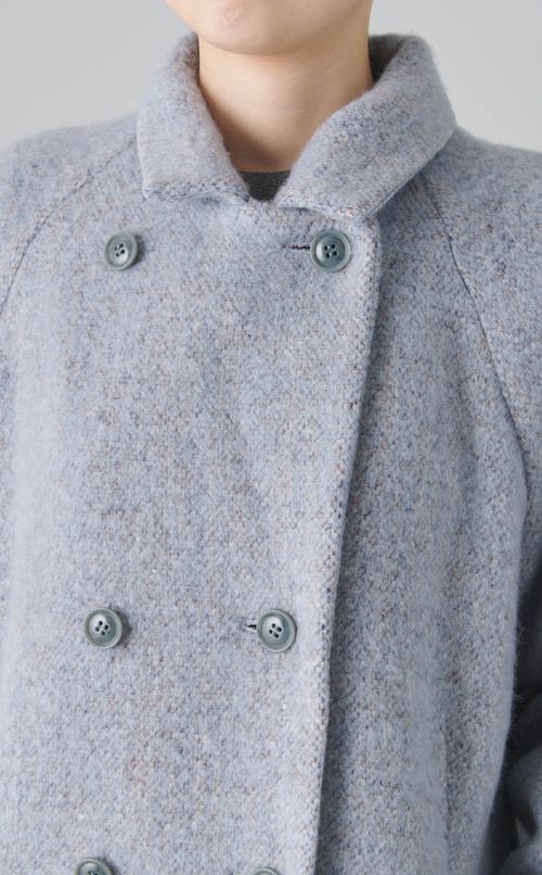 ループツイードダブルコート