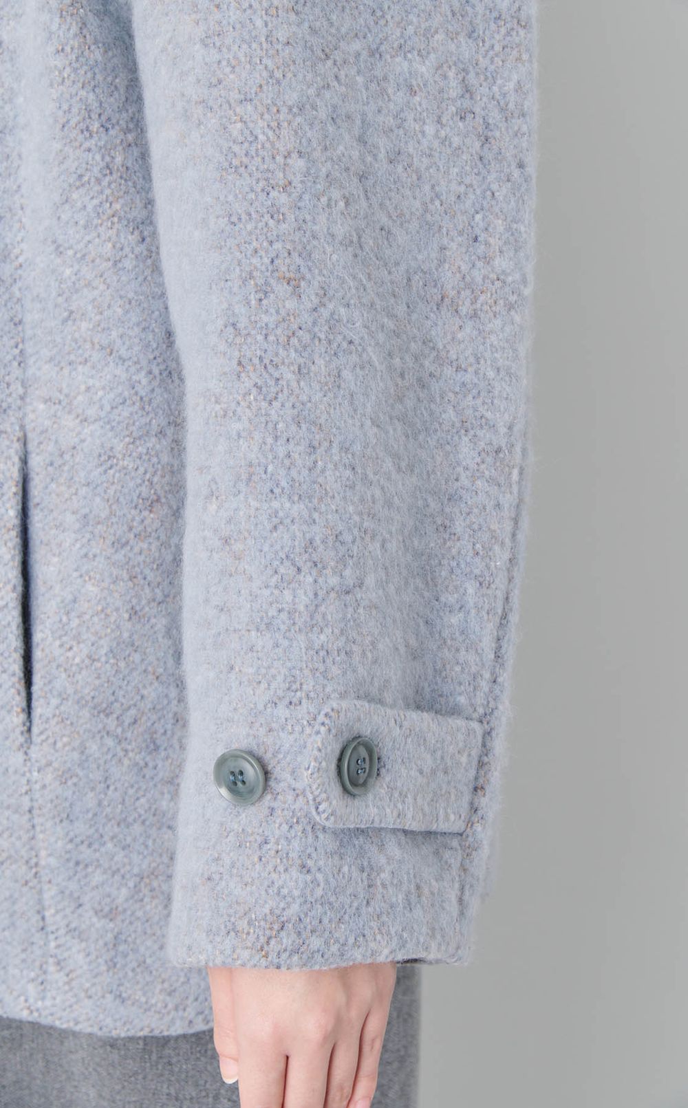 ループツイードダブルコート