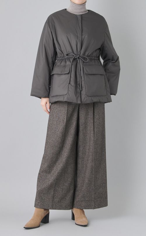 ドロストパフショートコート