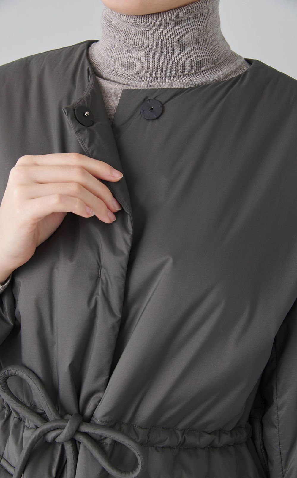 ドロストパフショートコート