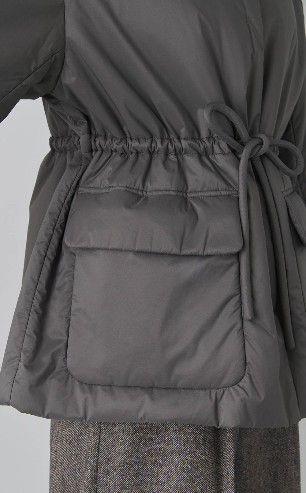 ドロストパフショートコート