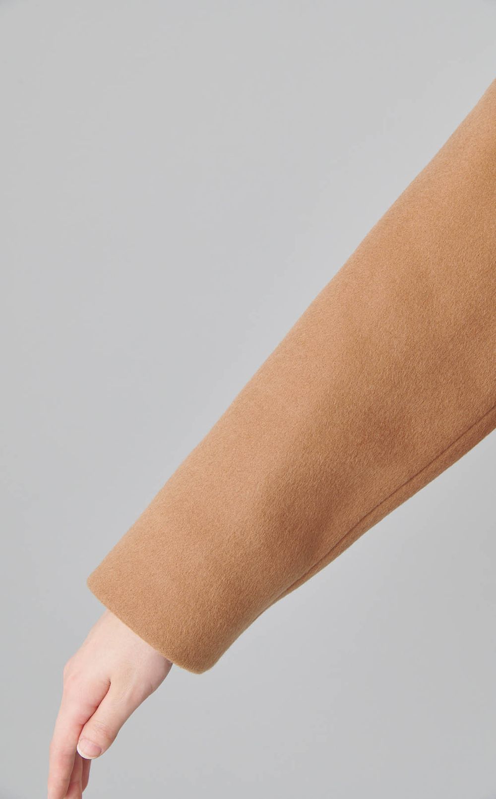 ウールカシミヤショートコクーンコート