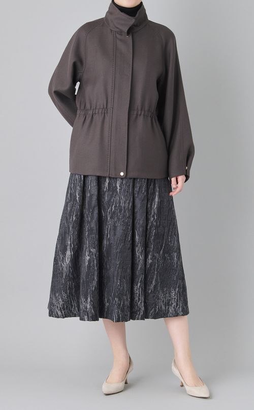 ウールスタンドカラーブルゾン