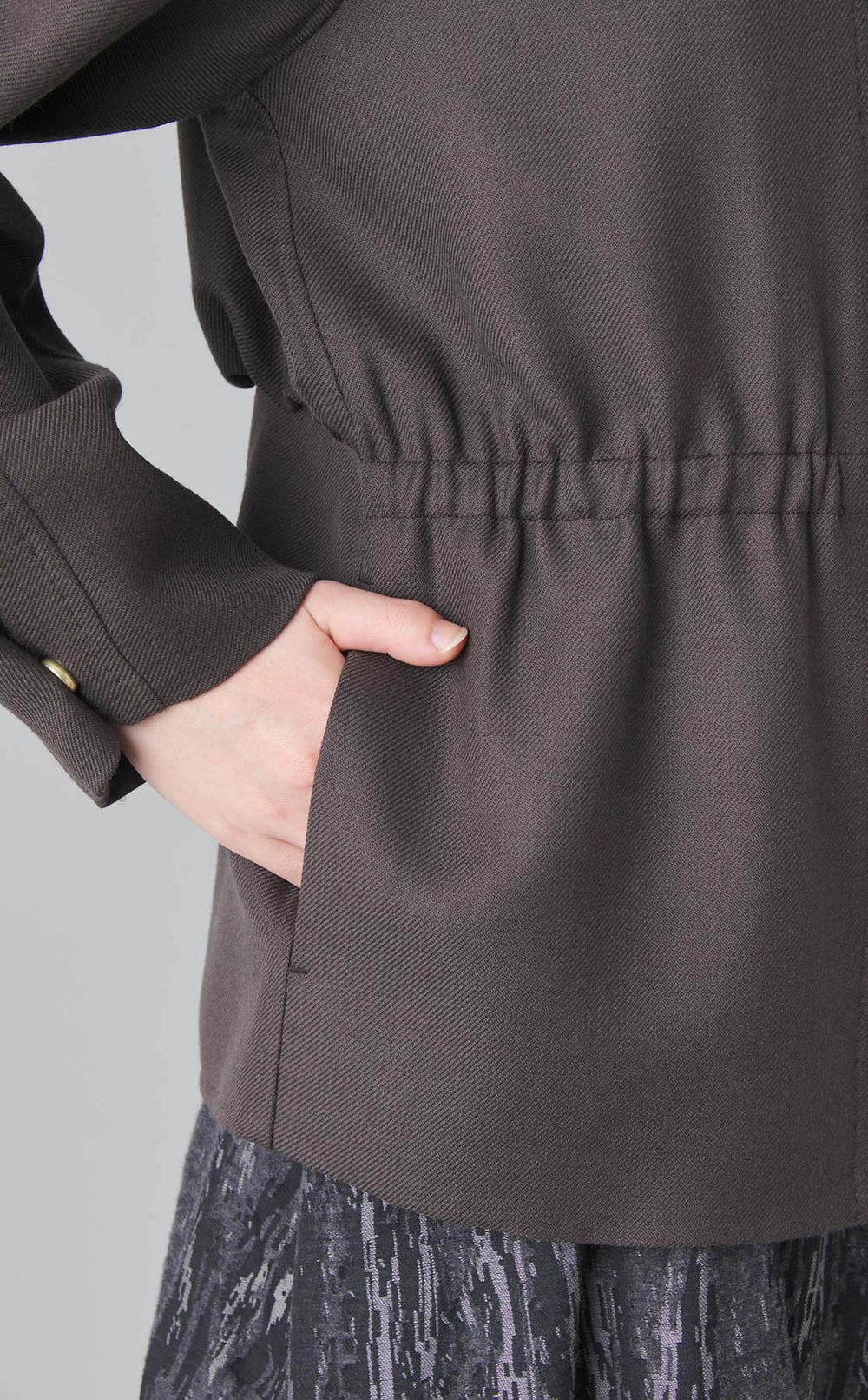 ウールスタンドカラーブルゾン